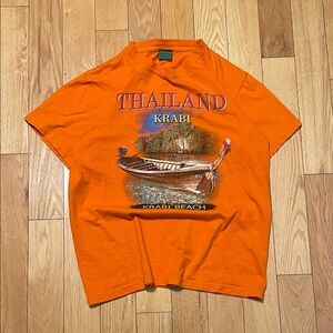 Thailand Krabi Graphic Short Sleeve Tee - Orange